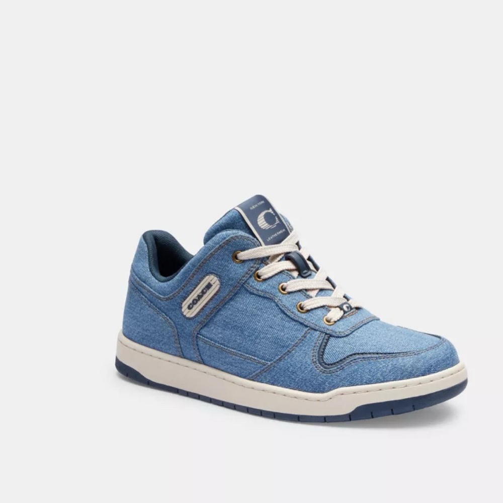 Coach Blue Sneakers with Retro Skateboarding Style